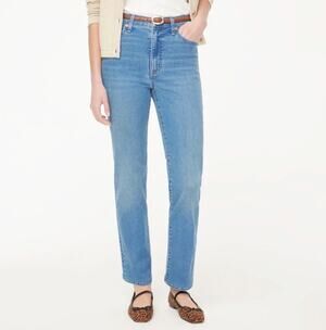 J. Crew High-Rise Stovepipe Jean in Signature Stretch Blue CG480 Size 28